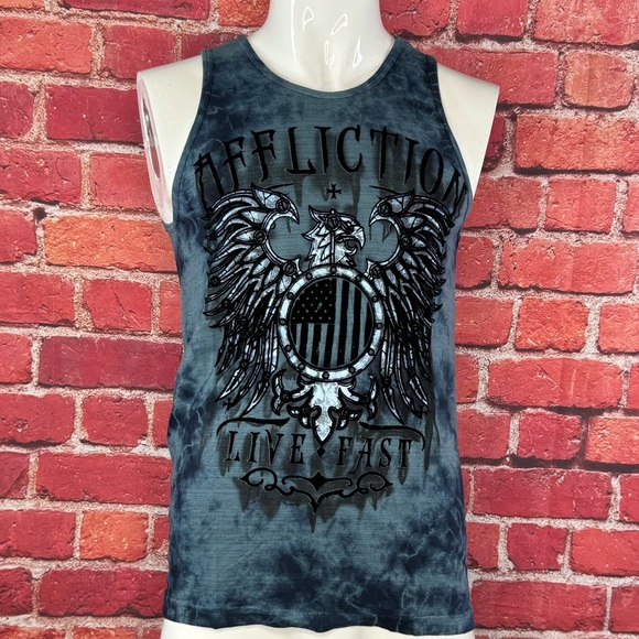Affliction Men's Graphic Tank Top -Size: Small- NWT - Picture 1 of 8